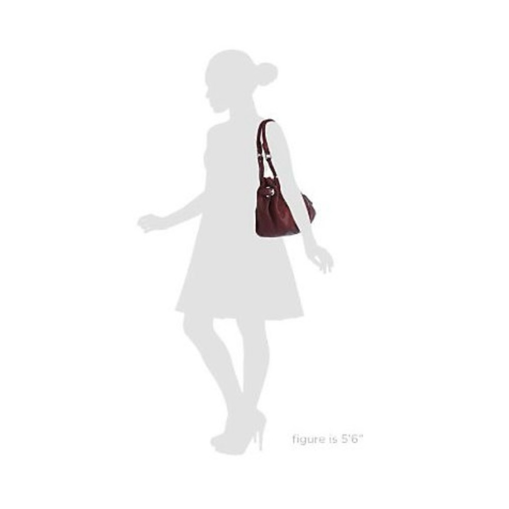 B Makowsky glove leather double handle handbag - Picture 15 of 15